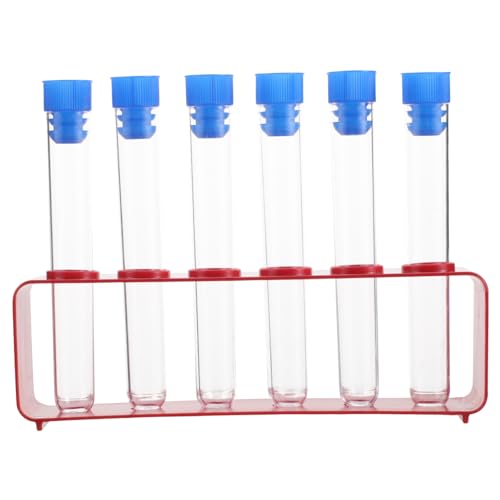 Cabilock 1 Set Reagenzglas Und Halter Aus Kunststoff, Langlebiges, Durchsichtiges Wissenschaftsröhrchen Mit Kappen Für Genaue Beobachtung, Laborausrüstung, Ideal Für Wissenschaftliche Cabilock 1 Set Reagenzglas Und Halter Aus Kunststoff, Langlebiges, Durchsichtiges Wissenschaftsröhrchen Mit Kappen Für Genaue Beobachtung, Laborausrüstung, Ideal Für Wissenschaftliche von Cabilock