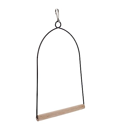 Cabilock Stehendes Papagei-spielgestell Metall-schaukelset Aus Holz für Ziervögel Stilvolles Vogelzubehör Kleiner Lebensraum Cabilock Stehendes Papagei-spielgestell Metall-schaukelset Aus Holz für Ziervögel Stilvolles Vogelzubehör Kleiner Lebensraum von Cabilock