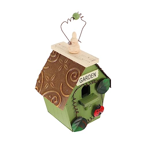 Cabilock 1 Stück Pastorale Dekoration Vogelnest vogelhaus außenvoliere Vogelschutzgebiet gartendeko rostoptik Outdoor- Wohnkultur handgefertigtes Vogelnest Hofdekoration hölzern von Cabilock