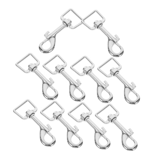 Cabilock 10stücke Metall Hundeleine Clips Robuste Drehkarabiner Für Hundehalsbänder Und Einfach Zu Befestigen Und Abnehmen Für Und Stil Beim Spazierengehen von Cabilock