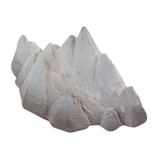 Cabilock 1Stück Einzigartiger Fischbehälter Mit Schneebedecktem Bergdesign Dekoratives Ornament Für Home Desktop Für Aquarien Und Tischdekoration Weiß von Cabilock