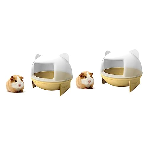 Cabilock 2st Hamster-sandkasten Behälter Für Sandbäder Badebehälter Für Haustiere Hamsterbad Rattenversteck Nest Meerschweinchen Badezimmer Zwerghamster Badezimmer Klein Badesand von Cabilock