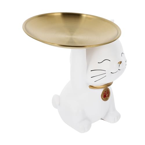 Cabilock 2 STK Tablett Für Glückliche Katzen Desktop-Dekoration Süße Dekoration Ofen Snack-Dekoration Aufbewahrungsdekoration Katze Löffel Rest Futterspender Netz Weiß Kunstharz Cabilock 2 STK Tablett Für Glückliche Katzen Desktop-Dekoration Süße Dekoration Ofen Snack-Dekoration Aufbewahrungsdekoration Katze Löffel Rest Futterspender Netz Weiß Kunstharz von Cabilock