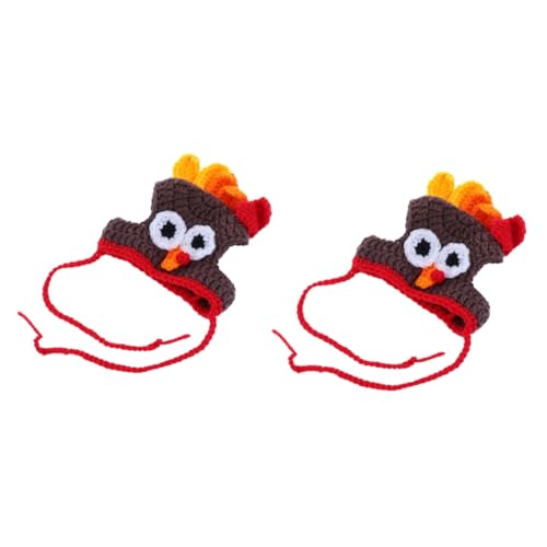 Cabilock 2 STK gestrickte Truthahnmütze Weihnachtshundemütze Truthahnhut für Haustier Thanksgiving lustiger Hut tiermütze Tierhut Kappen Haustier-Strickmütze Hut für Haustierkostüme Garn Cabilock 2 STK gestrickte Truthahnmütze Weihnachtshundemütze Truthahnhut für Haustier Thanksgiving lustiger Hut tiermütze Tierhut Kappen Haustier-Strickmütze Hut für Haustierkostüme Garn von Cabilock