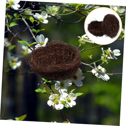 Cabilock 2Stücke Rattan Handgefertigte Nester Für Garten Und Zuhause Anhänger Für Kreative Dekoration Dekoration Für Zuhause von Cabilock