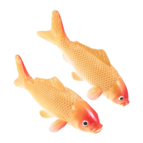Cabilock 2stücke Künstliche Fischmodelle Für Aquarien Lebensechte Fischfiguren Aus PVC Kleine Künstliche Fische Als Dekoration Für Haushalt Und Fotografie Requisiten von Cabilock
