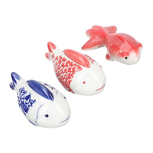 Cabilock 3stücke Schwimmende Keramikfische Realistische Dekoration Für Aquarium Langlebige Fischtank-dekore Stilvolle Verschönerung Für Zuhause Oder Büro Hochwertige Porzellanfiguren von Cabilock