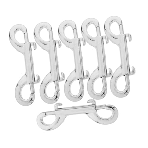 Cabilock 6 Stück Karabinerhaken Mit Abschleppschnalle Karabinerhaken Mit Metallverschluss Kleine Karabinerhaken Aus Legierung Hundeleinenclips Hundeleinenhaken Doppelseitiger von Cabilock