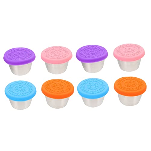 Cabilock 8 STK Dip-Becher Gewürz Tassen to Go Saucenbehälter Mit Deckel Gewürzbehälter Mit Deckel Metallbehälter Container Zu Gehen Lebensmittel Reisen Gewürzbecher Rostfreier Stahl Cabilock 8 STK Dip-Becher Gewürz Tassen to Go Saucenbehälter Mit Deckel Gewürzbehälter Mit Deckel Metallbehälter Container Zu Gehen Lebensmittel Reisen Gewürzbecher Rostfreier Stahl von Cabilock