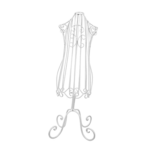 Cabilock Aufhänger Für Haustierpuppen Mini-kleiderform Für Hunde Minikleid Schaufensterpuppe Puppenkleid-Display Form des Hundekleides Kleiderständer Weiß Menschlicher Körper Eisen von Cabilock