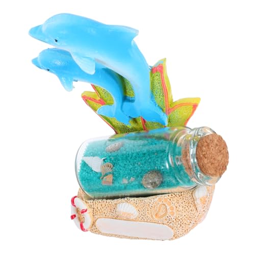 Cabilock Delfinfigur Miniatur Treibflasche Meeresmotiv Aquarium Deko für Wohnzimmer Büro Schreibtisch Cabilock Delfinfigur Miniatur Treibflasche Meeresmotiv Aquarium Deko für Wohnzimmer Büro Schreibtisch von Cabilock