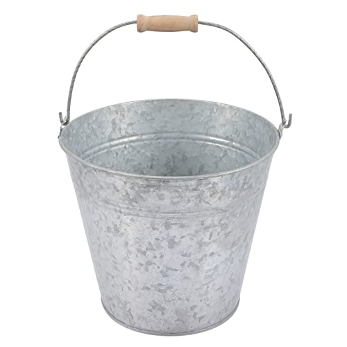 Cabilock Blumentopf Metalleimer Mit Griff Vintage-Stil Metall-pflanzgefäß Für Zuhause Büro Einkaufszentrum von Cabilock