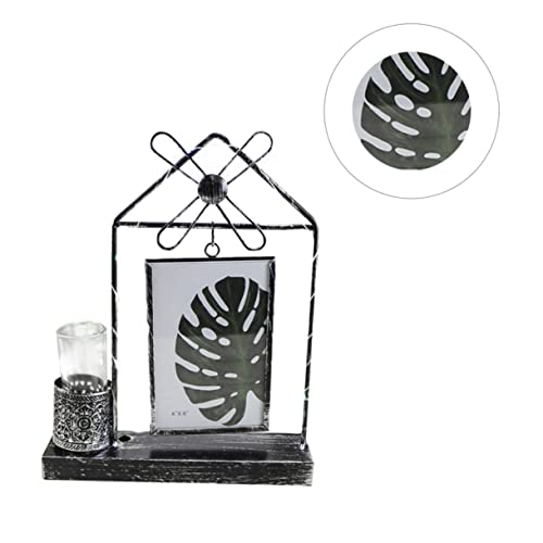 Cabilock Glasbehälter Für Terrarien 1stk Bilderrahmen Pflanzenständer Schmiedeeisen Glasbehälter von Cabilock