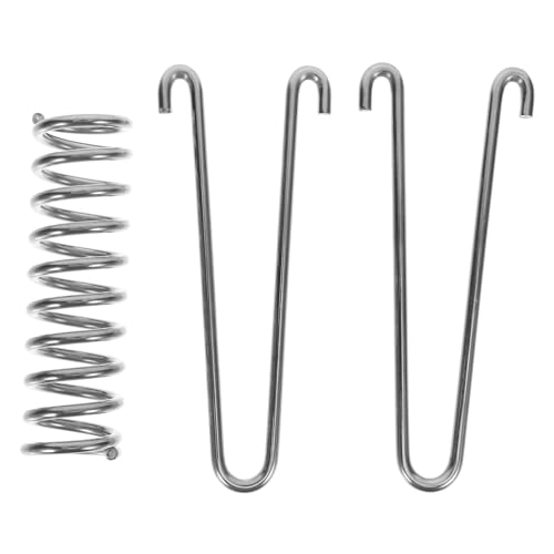 Cabilock Hundeleine Mit Feder Welpenleine Hundeleine Zum Campen Hundeseile Hundeleine Schlupfleinen Für Hunde Trainingsleine Haustierleine Spannfeder Zugfedern Edelstahl Silber von Cabilock