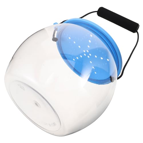 Cabilock Klares Tragbares Fischbehälter mit Deckel und Griff Robustes Transparentes Aquarium für Betta Hydroponic Pflanzen und Meereserkundungen Am Strand See und Pool von Cabilock