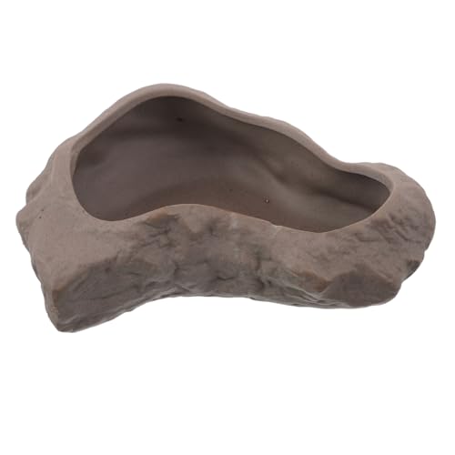 Cabilock Leichtes Wasserdichtes Keramik Blumentopf im Stein Design ohne Abflussloch für Kleine Pflanzen Bonsai Sukkulenten und Zimmerbrunnen Eleganter Übertopf für Wohn und von Cabilock