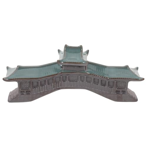Cabilock Aquariumbrücke Für Fischtank Dekor Miniatur-gartenornament Brücken-Aquarium-dekor Pagodenskulptur Für Zen-Garten-dekor Asiatische Gartendekoration Für Innen Und Außenbereich von Cabilock