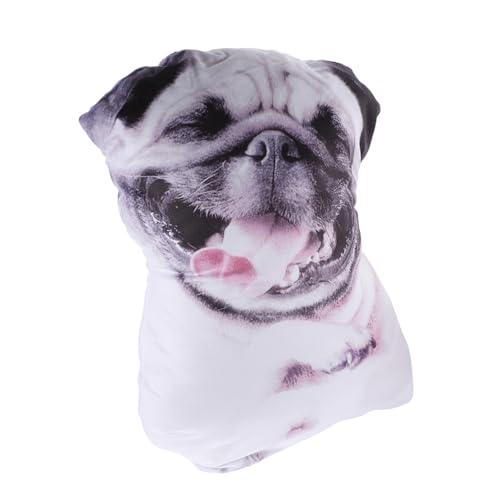 Cabilock Pp Baumwolltuch Hund Puppe Stofftier Cartoon Dekokissen 3D Tier Wurf von Cabilock