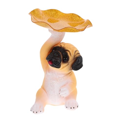 Cabilock Schmuck Zur Aufbewahrung Von Schlüsseln Hunde Bulldogge Dekoration Kräuseln Stier Futterspender Figur Ornamente Haustierschmuck Rottweiler Welpe Dackel Retriever Harz von Cabilock