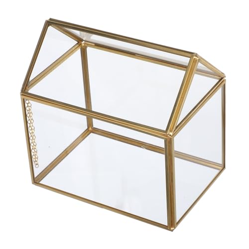 Cabilock Terrarium Hausform Planter mit Deckel Indoor Gewächshaus für Moos Sukkulenten und Luftpflanzen Kreatives für Hochzeit Büro und Klare Geometrische Cabilock Terrarium Hausform Planter mit Deckel Indoor Gewächshaus für Moos Sukkulenten und Luftpflanzen Kreatives für Hochzeit Büro und Klare Geometrische von Cabilock