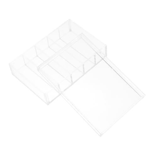Cabilock Transparente Acryl Fischzuchtbox mit Deckel Fach Unterteilung Feuchtigkeitsbewahrend Bruchsicher für Labor Inkubation Zucht und Beobachtung von Fischbrut und Proben von Cabilock