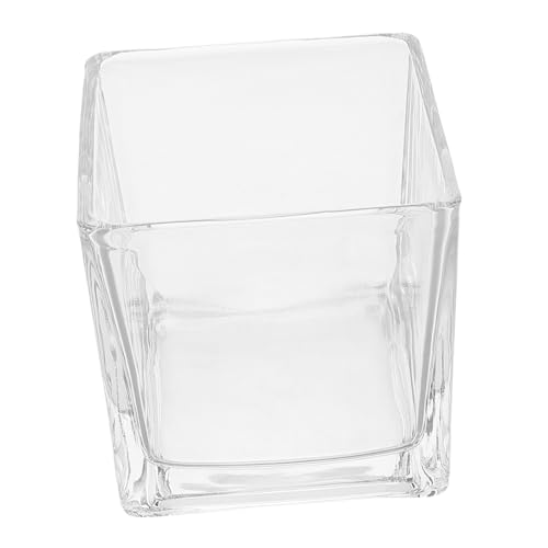 Cabilock Transparenter Glaswürfelvase Handgemachte Quadratische Blumenvase für Partytisch Dekoration Durchsichtiges Design für Stilvolle Cabilock Transparenter Glaswürfelvase Handgemachte Quadratische Blumenvase für Partytisch Dekoration Durchsichtiges Design für Stilvolle von Cabilock