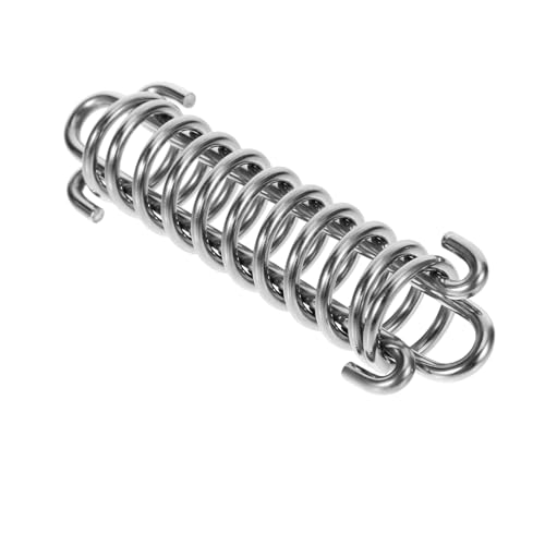Cabilock stoßdämpfende Feder Hundeleinenpuffer Hundeleinenfederung Hundeleinenzubehör einziehbare Hundeleine Hundeseile Haustier Spannungsfeder Hochleistungsfeder Rostfreier Stahl Silver von Cabilock