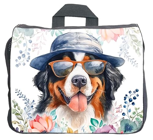 Cadouri Hundezubehörtasche mit Berner Sennenhund - Aufbewahrungstasche mit Hunderasse für Hundebesitzer - originelles Geschenk - handgefertigt von Cadouri