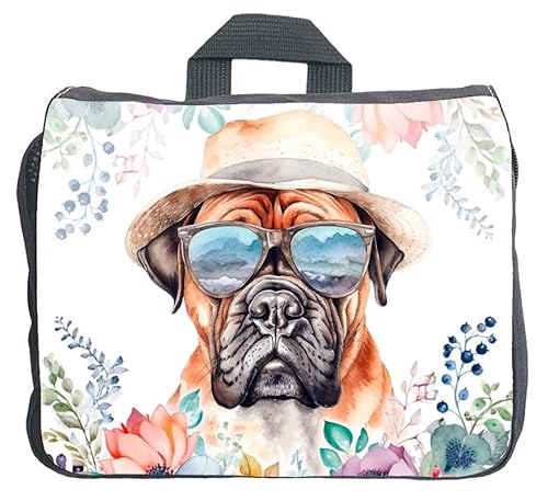 Cadouri Hundezubehörtasche mit Bullmastiff - Aufbewahrungstasche mit Hunderasse für Hundebesitzer - originelles Geschenk - handgefertigt von Cadouri