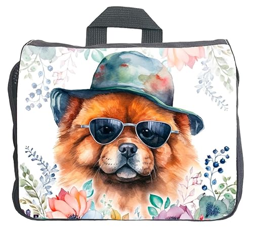 Cadouri Hundezubehörtasche mit Chow Chow - Aufbewahrungstasche mit Hunderasse für Hundebesitzer - originelles Geschenk - handgefertigt von Cadouri