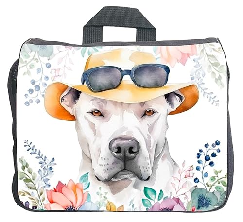 Cadouri Hundezubehörtasche mit Dogo Argentino - Aufbewahrungstasche mit Hunderasse für Hundebesitzer - originelles Geschenk - handgefertigt von Cadouri