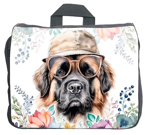 Cadouri Hundezubehörtasche mit Leonberger - Aufbewahrungstasche mit Hunderasse für Hundebesitzer - originelles Geschenk - handgefertigt von Cadouri