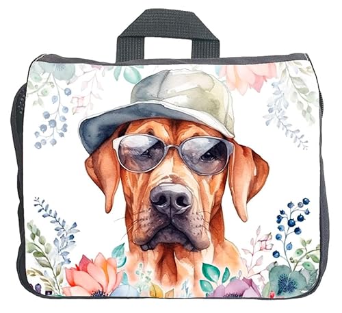 Cadouri Hundezubehörtasche mit Rhodesian Ridgeback - Aufbewahrungstasche mit Hunderasse für Hundebesitzer - originelles Geschenk - handgefertigt von Cadouri