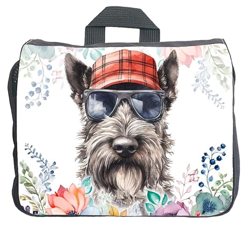 Cadouri Hundezubehörtasche mit Scottish Terrier - Aufbewahrungstasche mit Hunderasse für Hundebesitzer - originelles Geschenk - handgefertigt von Cadouri