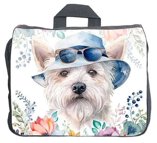 Cadouri Hundezubehörtasche mit West Highland White Terrier - Aufbewahrungstasche mit Hunderasse für Hundebesitzer - originelles Geschenk - handgefertigt von Cadouri