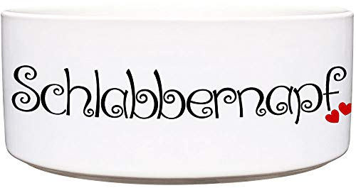 Cadouri Keramik Hundenapf » Schlabbernapf « Futternapf Wassernapf - 1.300 ml von Cadouri