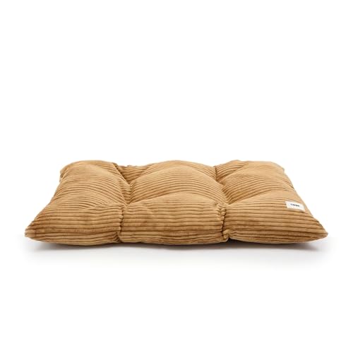Cafide® Bett für große und kleine Hunde, Kissen aus Cord, weich und gepolstert, rutschfest und bequem von Cafide
