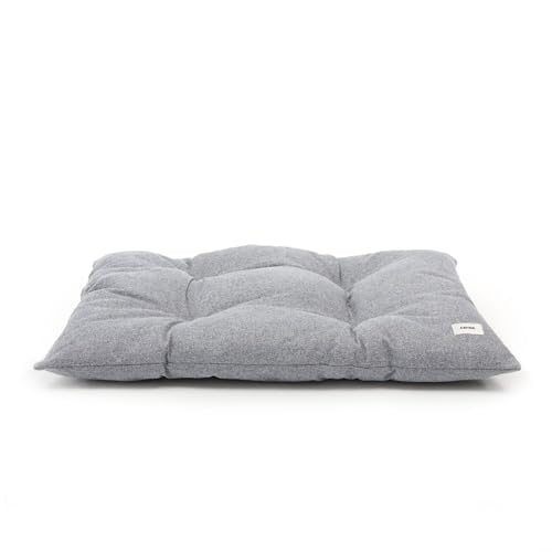 Cafide® Bett für große und kleine Hunde, graues Kissen aus weichem und gepolstertem Stoff, rutschfest und bequem von Cafide