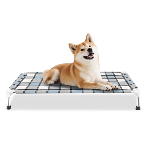Caghash Erhöhtes Hundebett für den Außenbereich, erhöhtes Haustierbett, Hundebett für mittelgroße Haustiere, beginnen Sie mit einem Haustierbett, 86,4 x 50,8 x 16,5 cm Caghash Erhöhtes Hundebett für den Außenbereich, erhöhtes Haustierbett, Hundebett für mittelgroße Haustiere, beginnen Sie mit einem Haustierbett, 86,4 x 50,8 x 16,5 cm von Caghash