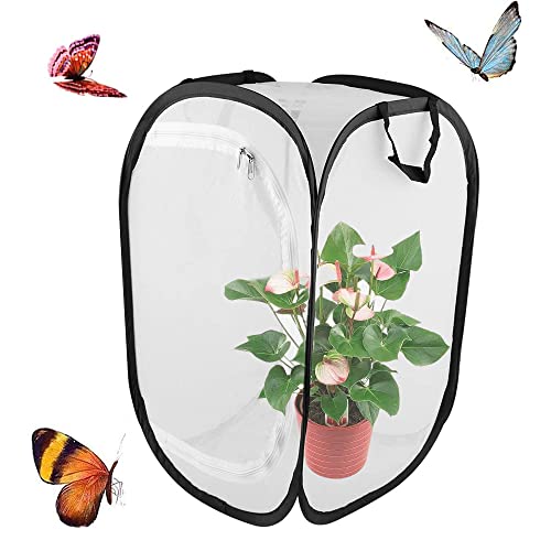 Schmetterling Habitat, Insektenkäfig, Insekten Habitat Käfig, ISchmetterlingskäfig, Mesh Insekten Pflanze Käfig, für Schmetterling, Insektenhabitat, Sämlingszucht (40 * 40 * 60cm) von CaiYuanGJ