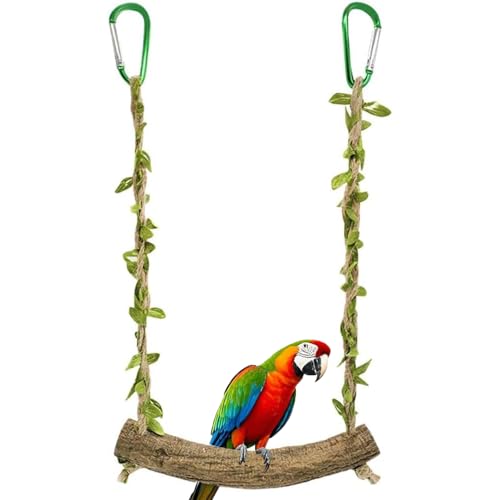 Wellensittich Schaukel Naturholz, Vogelschaukel für Papageien, Vogelspielzeug, Sitzstangenständer Für Sittiche, Vogelkäfig Zubehör, Papageienschaukel, für Nymphensittiche Und Lovebirds, Finken Wellensittich Schaukel Naturholz, Vogelschaukel für Papageien, Vogelspielzeug, Sitzstangenständer Für Sittiche, Vogelkäfig Zubehör, Papageienschaukel, für Nymphensittiche Und Lovebirds, Finken von CaiYuanGJ