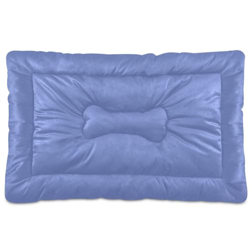 Hundebett-Matte, rutschfest, weich, bequem, waschbar, für Hunde und Katzen, Schlafmatratze für große, mittelgroße und kleine Hunde, einfarbig, einfarbig, Roya-Blau Hundebett-Matte, rutschfest, weich, bequem, waschbar, für Hunde und Katzen, Schlafmatratze für große, mittelgroße und kleine Hunde, einfarbig, einfarbig, Roya-Blau von Caihoyu