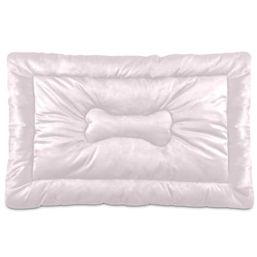 Hundebett-Matte, weich, bequem, rutschfeste Unterseite, waschbar, Haustiermatratze für kleine, mittelgroße und große Haustiere, Rouge, pfirsichfarben, einfarbig, einfarbig Hundebett-Matte, weich, bequem, rutschfeste Unterseite, waschbar, Haustiermatratze für kleine, mittelgroße und große Haustiere, Rouge, pfirsichfarben, einfarbig, einfarbig von Caihoyu