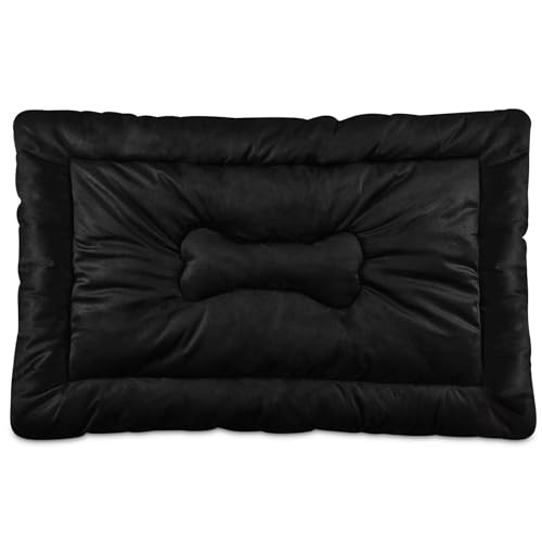 Hundebett-Matte, weich, bequem, rutschfeste Unterseite, waschbar, für Hunde und Katzen, Schlafmatratze für große, mittelgroße und kleine Hunde, einfarbig, einfarbig Hundebett-Matte, weich, bequem, rutschfeste Unterseite, waschbar, für Hunde und Katzen, Schlafmatratze für große, mittelgroße und kleine Hunde, einfarbig, einfarbig von Caihoyu