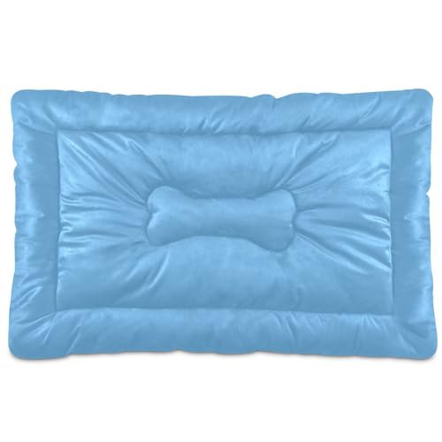 Hundebett-Matte, weich, rutschfest, maschinenwaschbar, Haustiermatratze für kleine, mittelgroße und große Hunde und Katzen, einfarbig, einfarbig, Königsblau Hundebett-Matte, weich, rutschfest, maschinenwaschbar, Haustiermatratze für kleine, mittelgroße und große Hunde und Katzen, einfarbig, einfarbig, Königsblau von Caihoyu