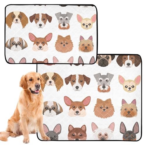 Hundematte, waschbar, rutschfest, 50,8 x 61 cm, 3 Stück Hundematte, waschbar, rutschfest, 50,8 x 61 cm, 3 Stück von Caihoyu