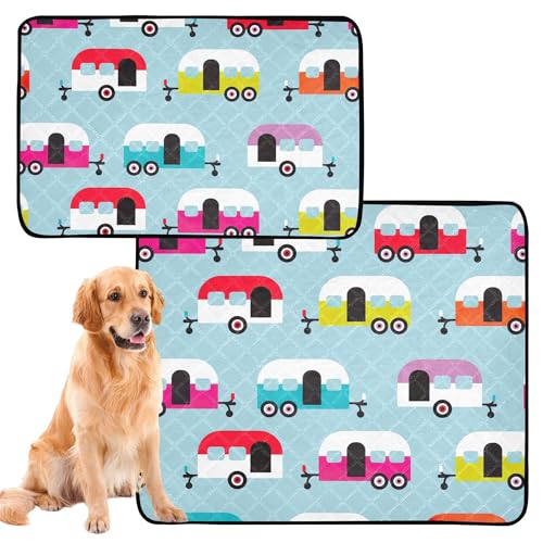 Hundematten, waschbar, rutschfest, für Auto, 61 x 91,4 cm + 91,4 x 106,7 cm, 2 Stück Hundematten, waschbar, rutschfest, für Auto, 61 x 91,4 cm + 91,4 x 106,7 cm, 2 Stück von Caihoyu