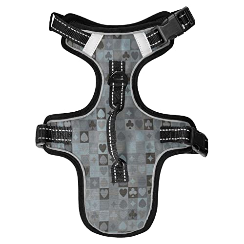 No Pull Hundegeschirr für kleine Hunde, verstellbare Haustierweste, Geschirr mit Leine, reflektierender Frontclip, Weste mit Griff, einfache Kontrolle für kleine, mittelgroße und große Hunde, Katzen, No Pull Hundegeschirr für kleine Hunde, verstellbare Haustierweste, Geschirr mit Leine, reflektierender Frontclip, Weste mit Griff, einfache Kontrolle für kleine, mittelgroße und große Hunde, Katzen, von Caihoyu