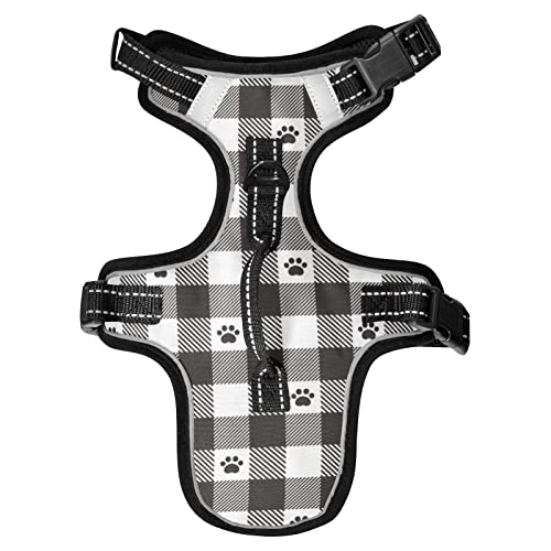 No Pull Hundegeschirr für kleine Hunde, verstellbare Haustierweste, Geschirr mit Leine, reflektierender Frontclip, Weste mit Griff, einfache Kontrolle für kleine, mittelgroße und große Hunde, Katzen, No Pull Hundegeschirr für kleine Hunde, verstellbare Haustierweste, Geschirr mit Leine, reflektierender Frontclip, Weste mit Griff, einfache Kontrolle für kleine, mittelgroße und große Hunde, Katzen, von Caihoyu