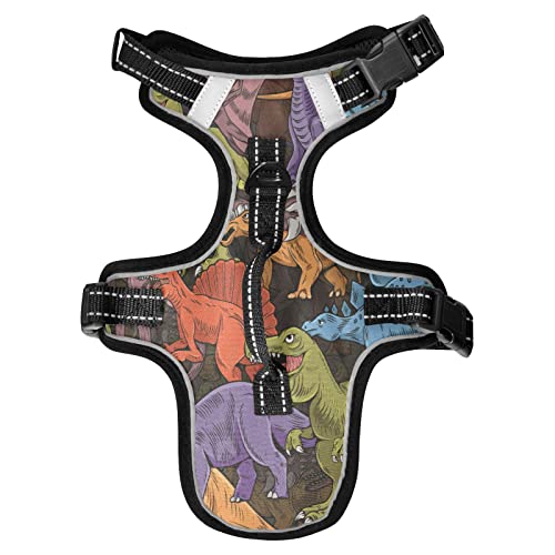 No Pull Hundegeschirr für kleine Hunde, verstellbares Haustierweste, Geschirr mit Leine, reflektierender Frontclip, Weste mit Griff, einfache Kontrolle für kleine, mittelgroße und große Hunde, No Pull Hundegeschirr für kleine Hunde, verstellbares Haustierweste, Geschirr mit Leine, reflektierender Frontclip, Weste mit Griff, einfache Kontrolle für kleine, mittelgroße und große Hunde, von Caihoyu